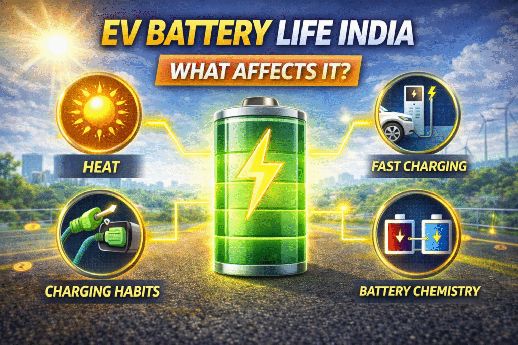 EV Battery Life India
Electric car battery life in India